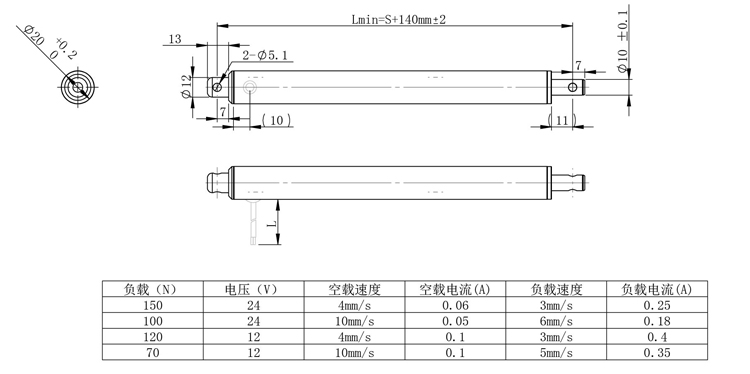 SD50直流電動推桿(圖1)